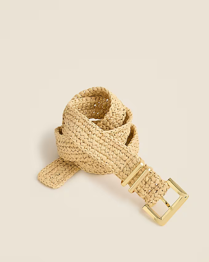 Woven square buckle belt | J. Crew US
