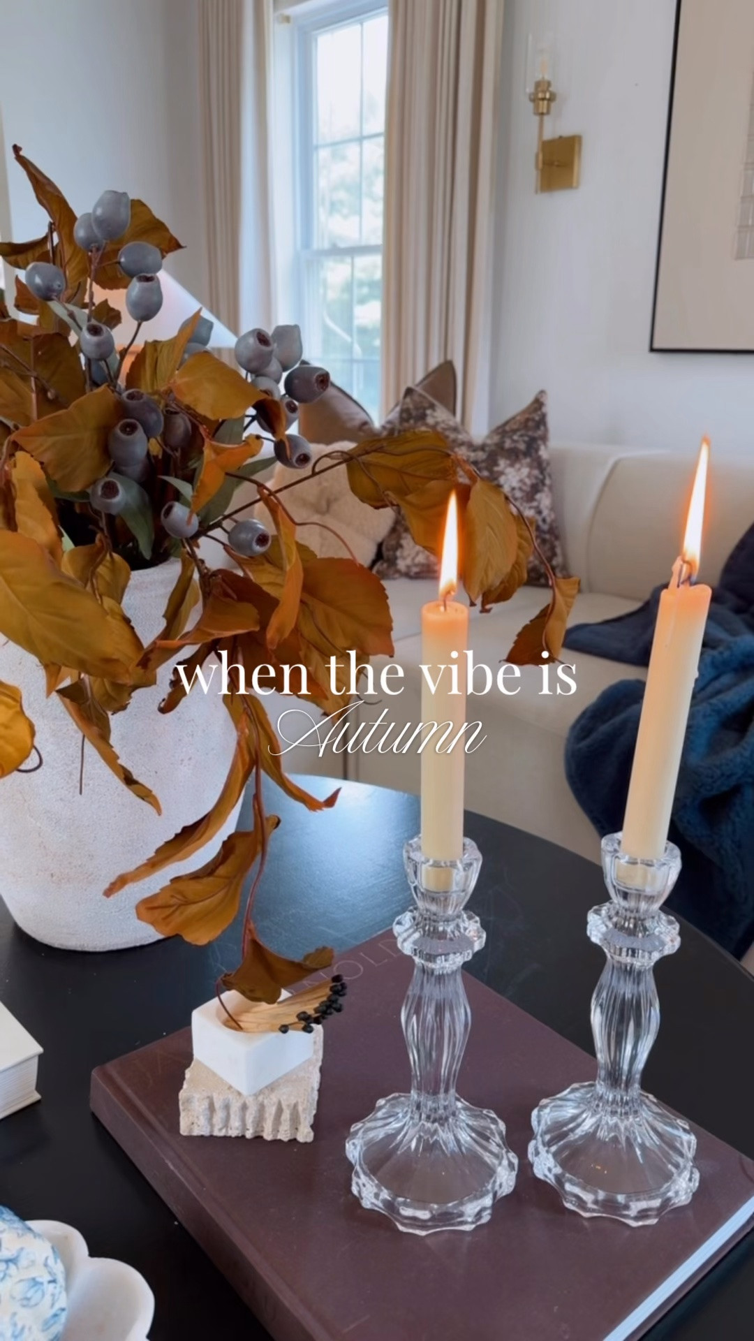 Fall decor inspiration 
#coffeetablestyling #fallpillows #fallstems #throwblanket #candles #homedecor #amazonfinds #magnoliastems

#LTKSeasonal #LTKHome #LTKSaleAlert
