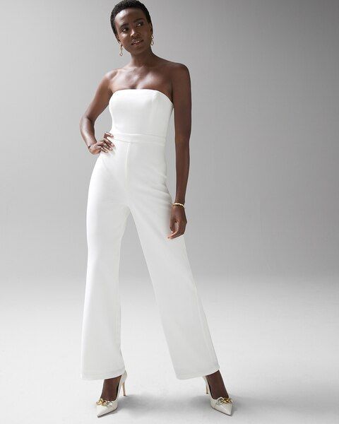 Petite Strapless Jumpsuit | White House Black Market