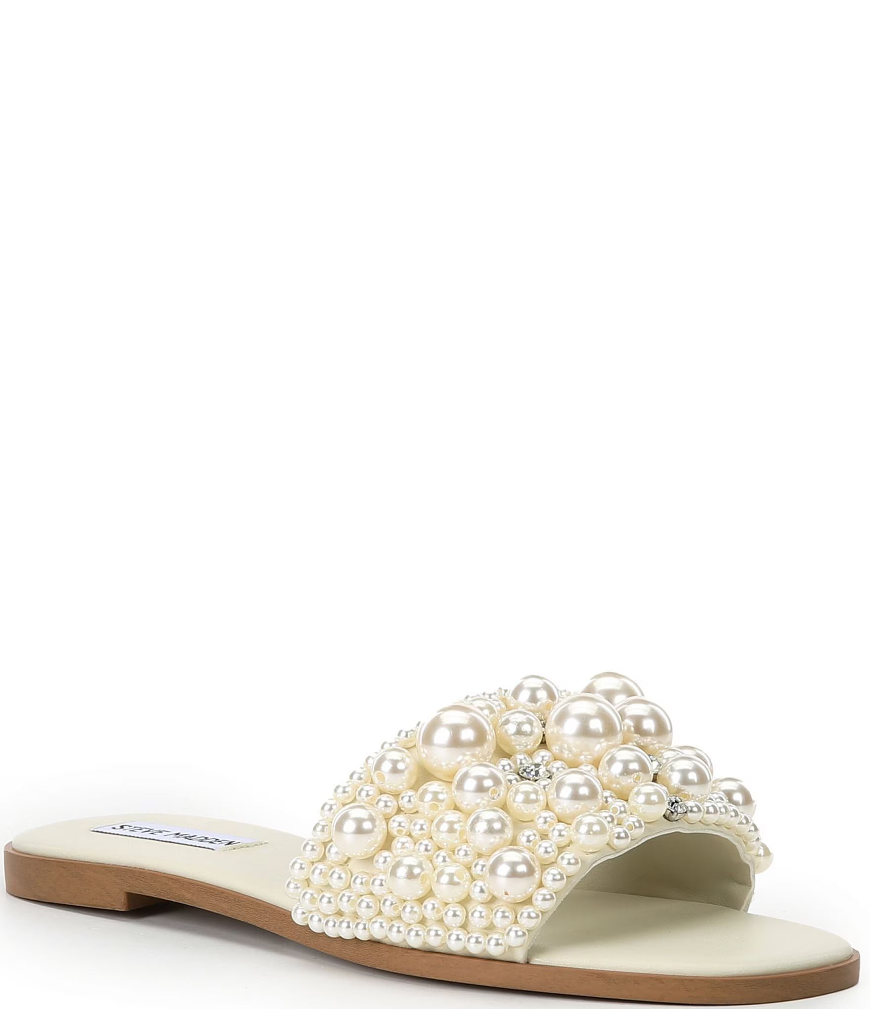 Knicky Pearl Embellished Slide Sandals | Dillard's