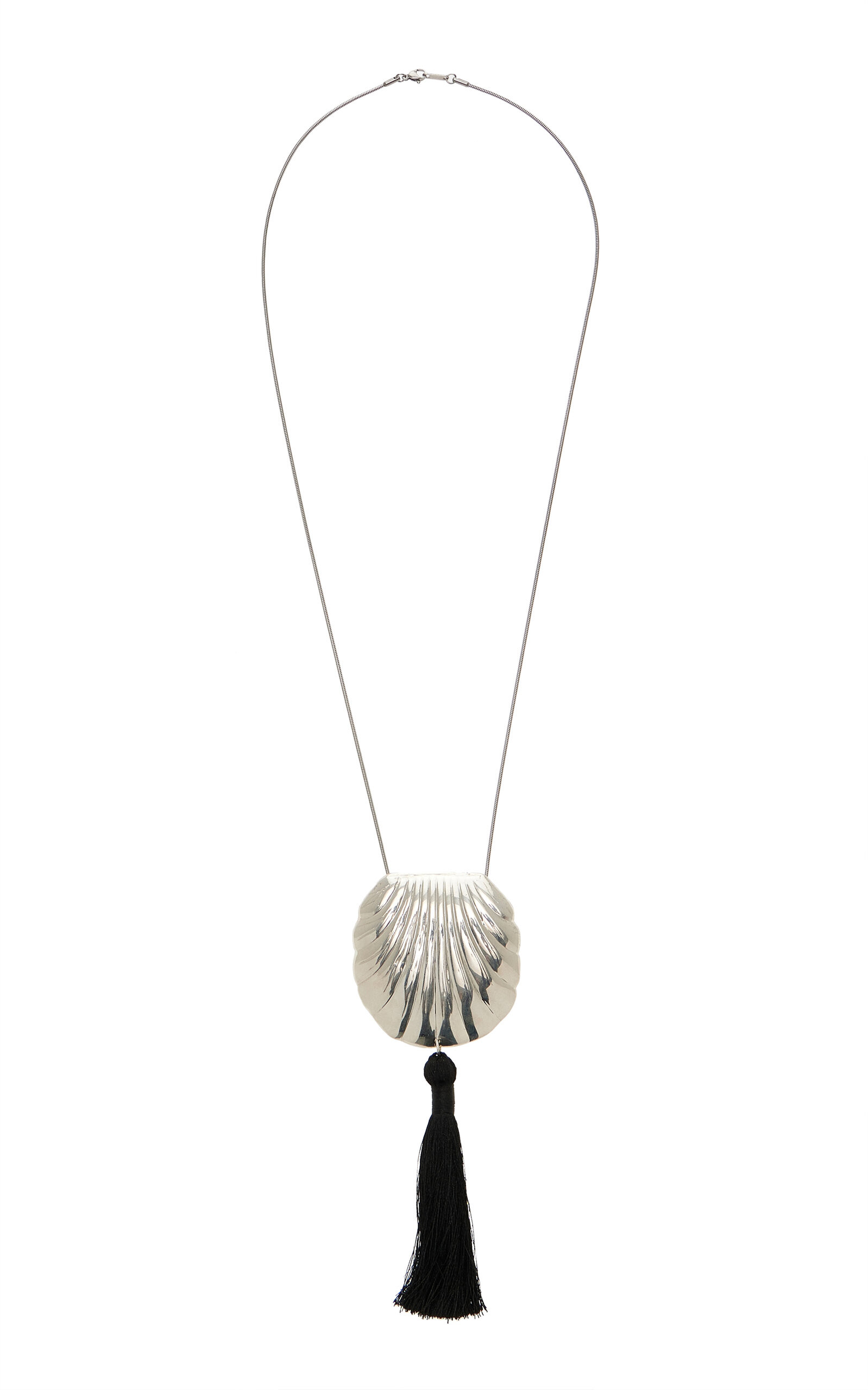 Exclusive Riviera Petra Tasseled Sterling Silver Necklace | Moda Operandi (Global)