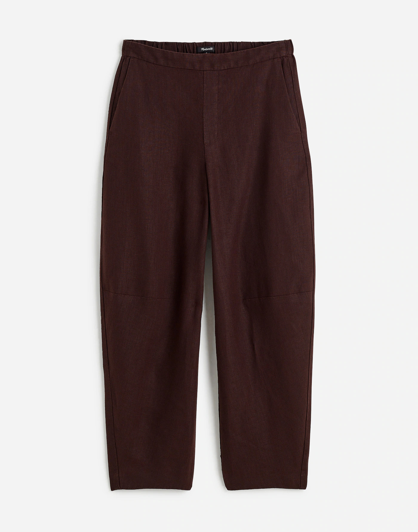 Pull-On Barrel Pants in 100% Linen | Madewell | Madewell