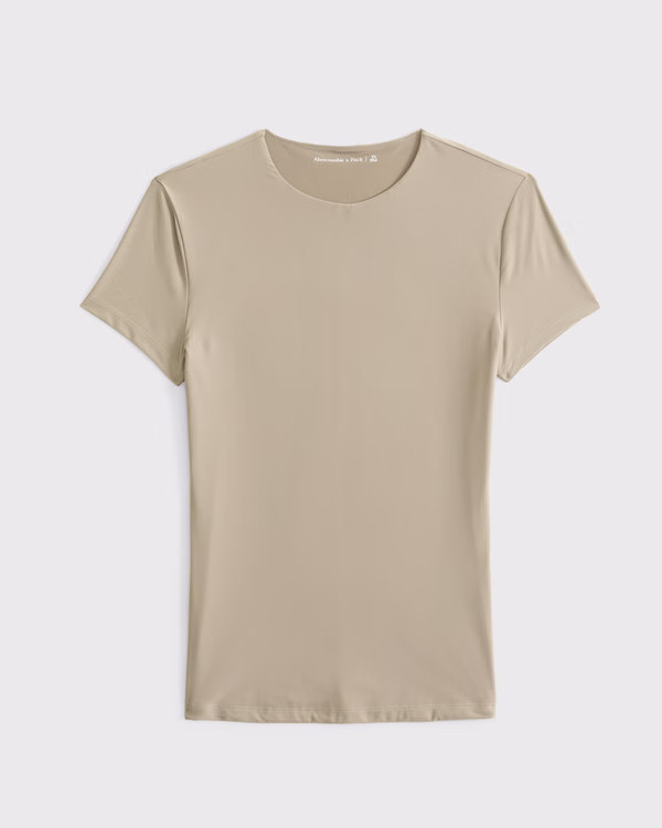 Women's Soft Matte Seamless Tuckable Crew Tee | Women's Tops | Abercrombie.com | Abercrombie & Fitch (US)