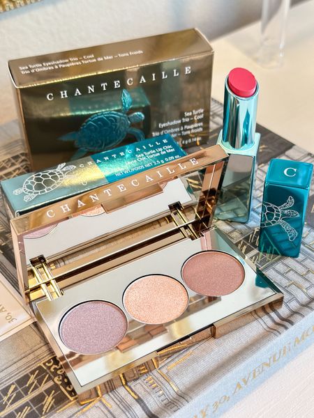New Chantecaille Sea Turtle Spring luxury makeup collection / Eyeshadow Trio in Cool and Lip Chic in Coral Vine - full review & tutorial on my Youtube channel 

#LTKbeauty #LTKSeasonal