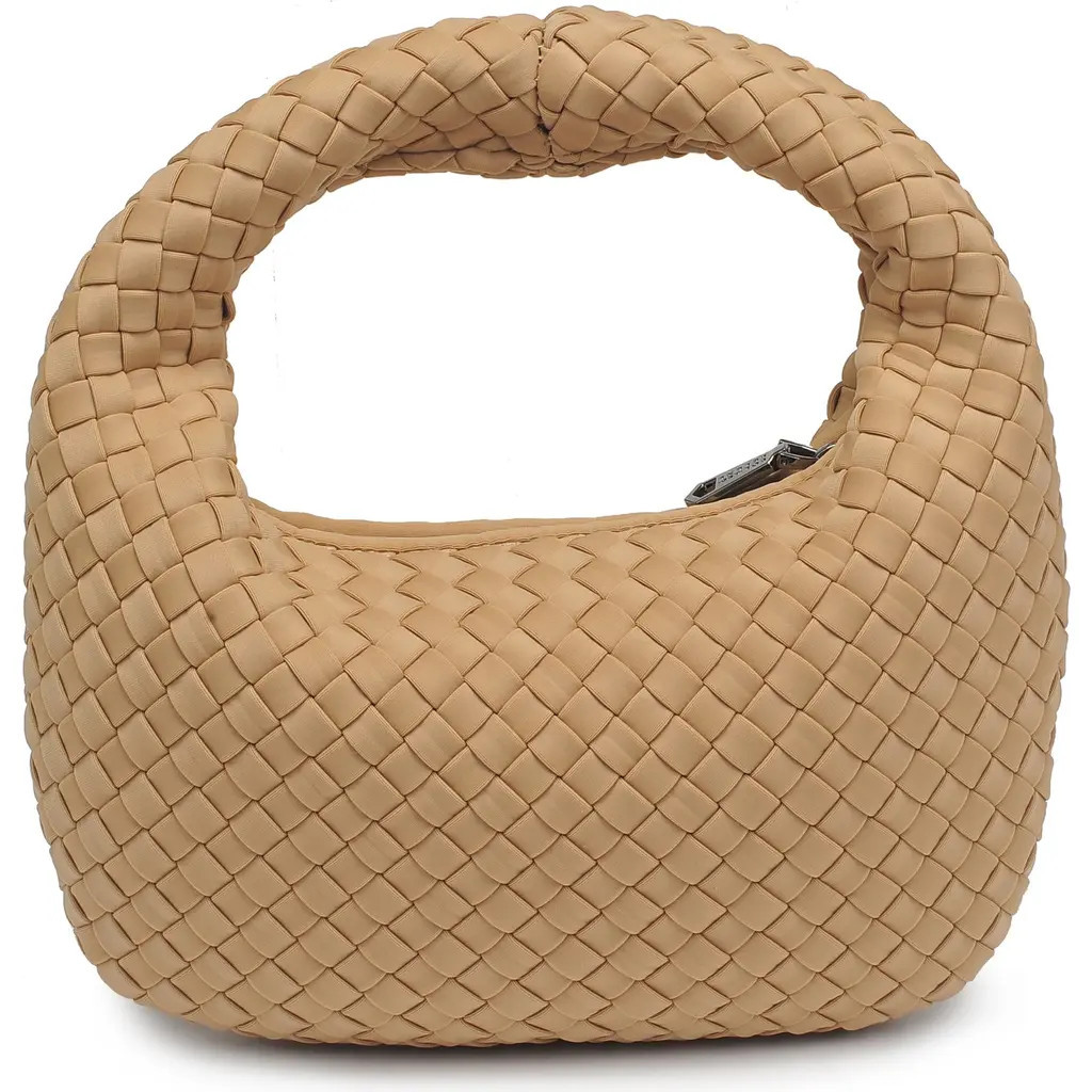 Sol and Selene Dare to Dream - Small Woven Neoprene Hobo Bag in Nude at Nordstrom | Nordstrom