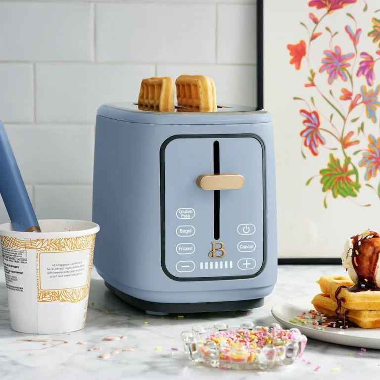Beautiful 2 Slice Touchscreen Toaster, Cornflower Blue by Drew Barrymore - Walmart.com | Walmart (US)