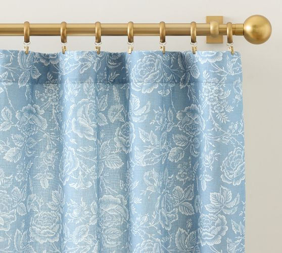 Kravet Rose Toile Curtain | Pottery Barn (US)