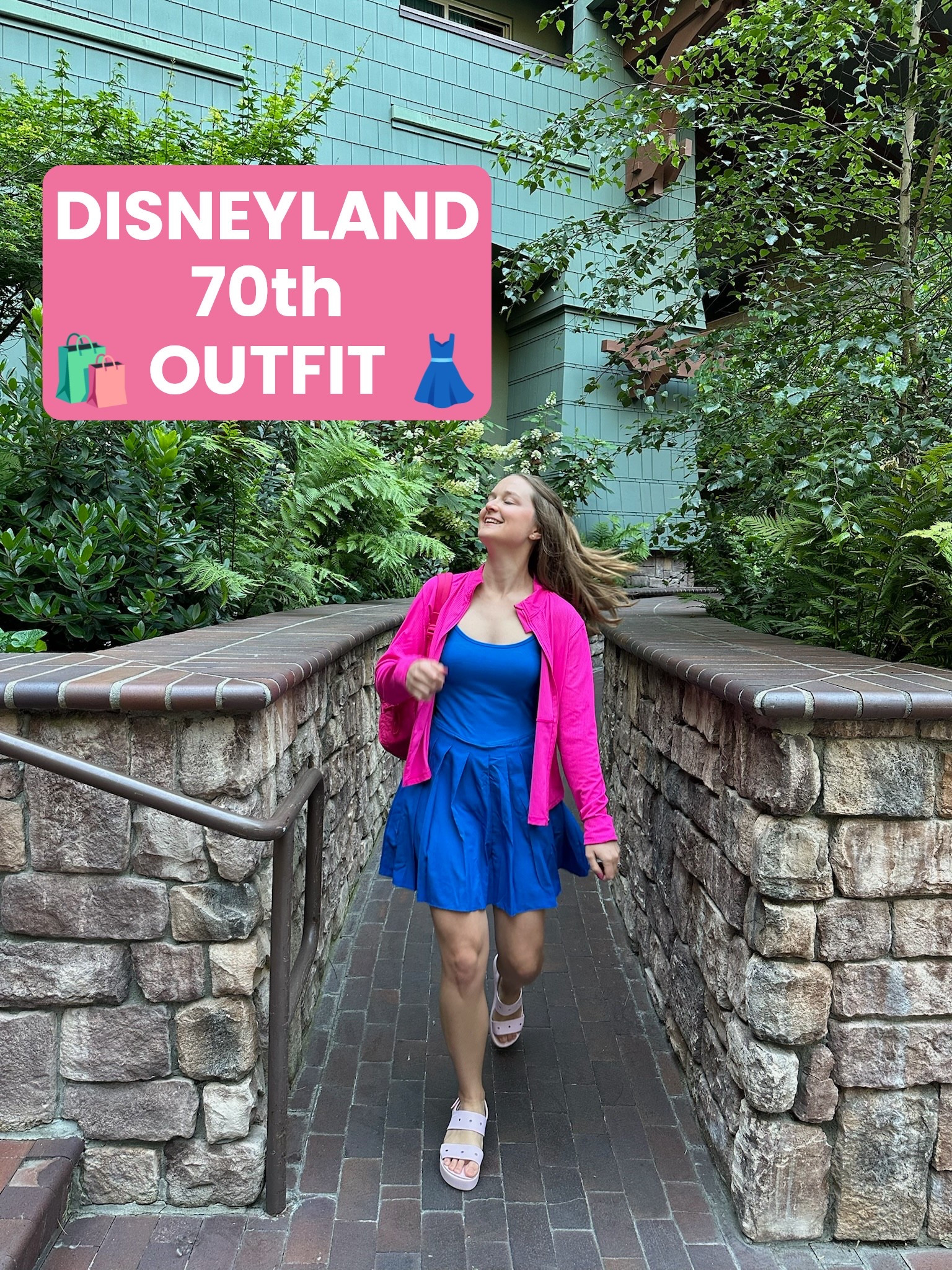Disneyland 70th Anniversary Outfit Idea! This outfit follows the colors of the celebration! The dress is very comfortable for theme parks and I love the Croc Wedges!

#LTKSeasonal #LTKTravel #LTKItBag