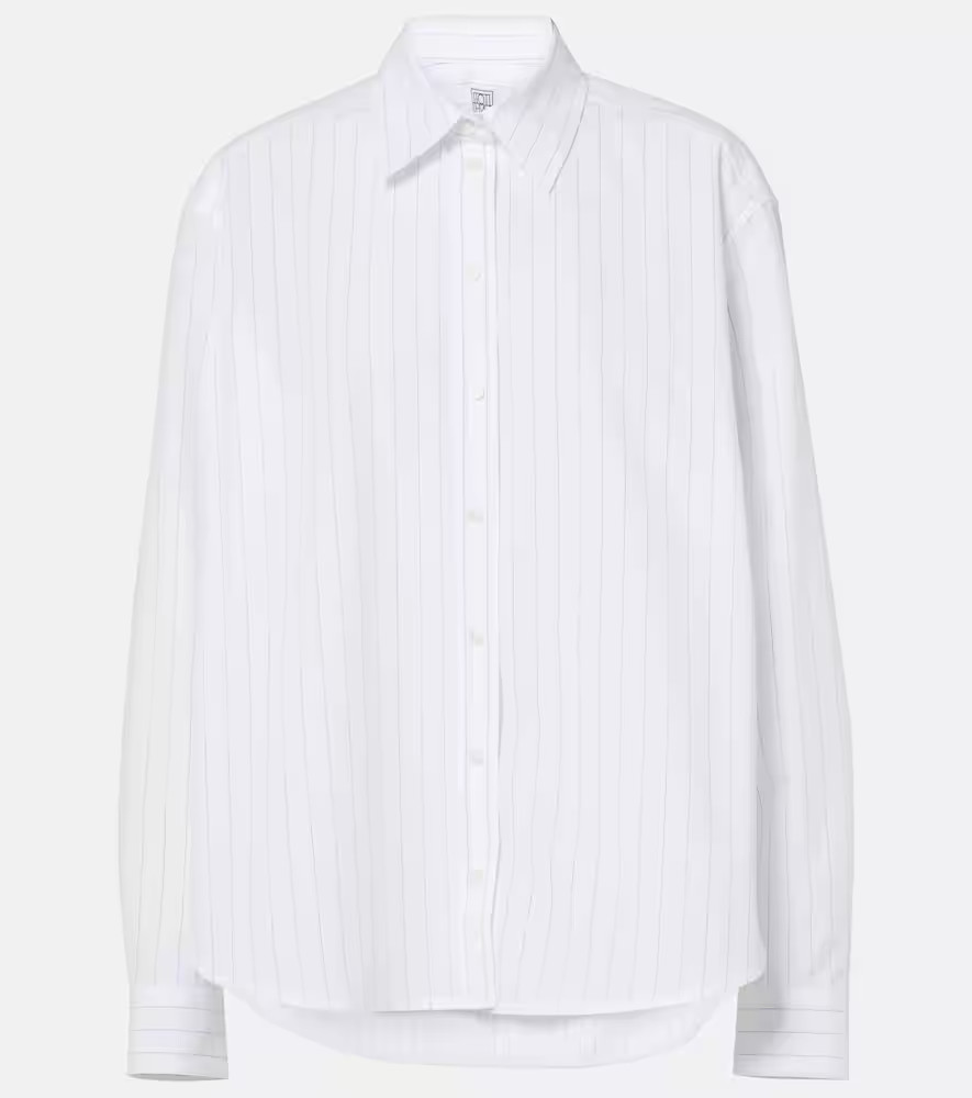 Toteme Striped cotton poplin shirt | Mytheresa (US/CA)