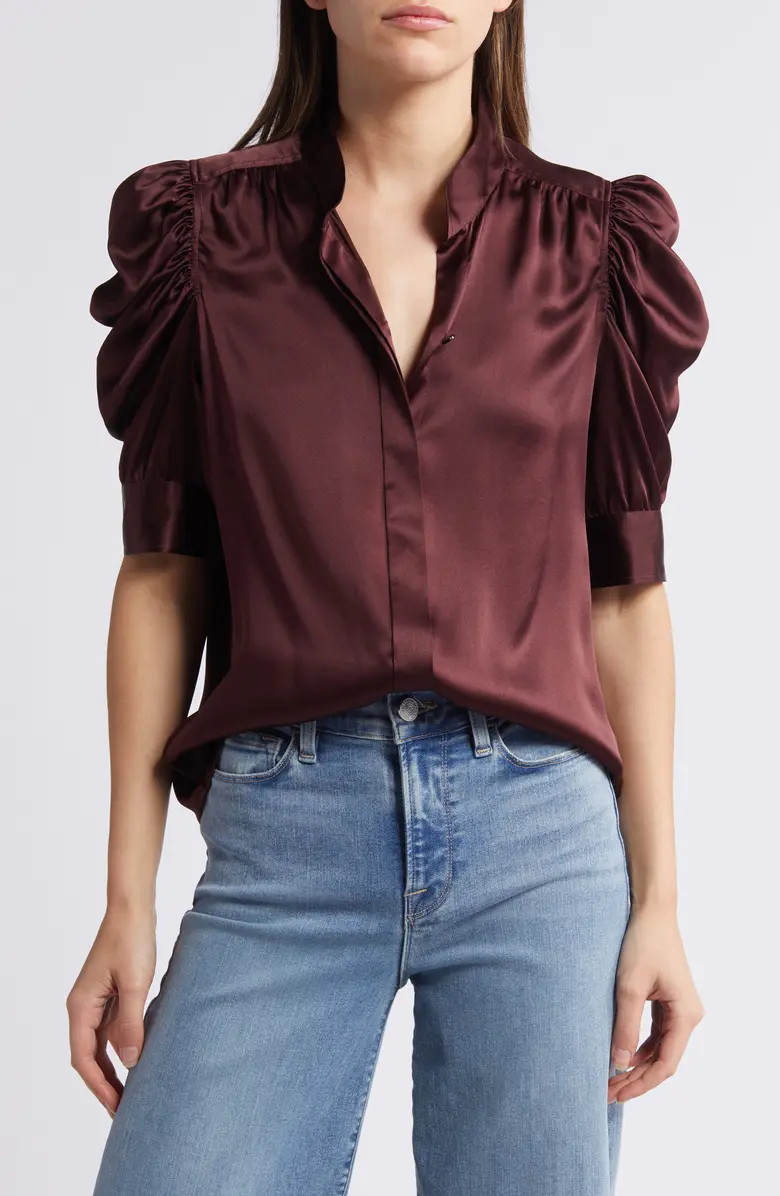 Gillian Silk Button-Up Shirt | Nordstrom