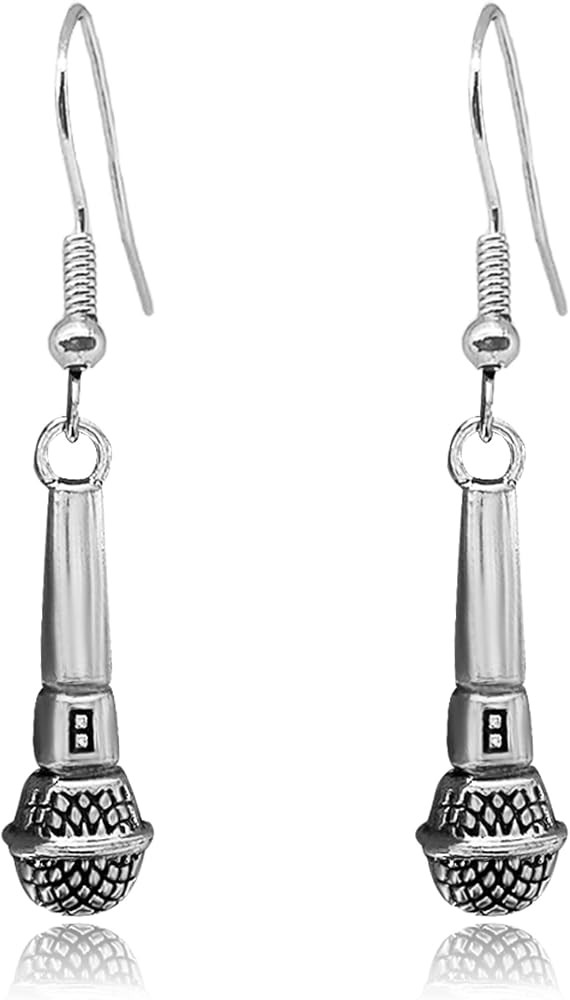 Cassette Earrings for Women Retro Old School 80s 90s Punk Rock Microphone Tape Earrings for Music... | Amazon (US)