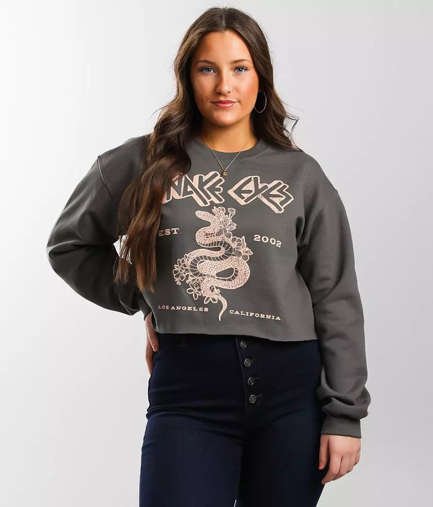 Snake Eyes Cropped Pullover | Buckle