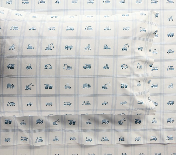 Bria Hammel Construction Organic Cotton Sheet Set | Pottery Barn Kids