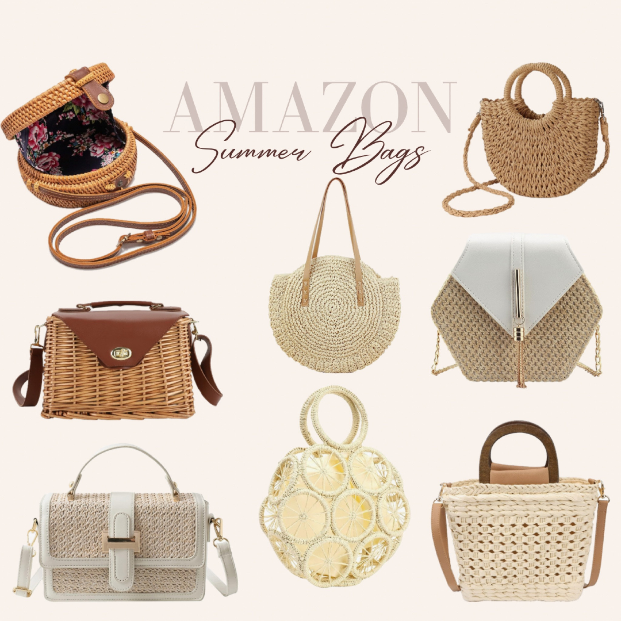 Great summer bags finds from Amazon ! 

#LTKitbag #LTKstyletip #LTKfindsunder50