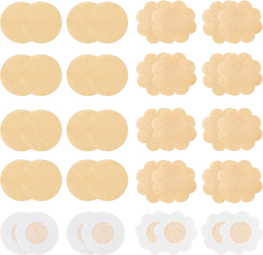 40 Pieces nipple covers disposable nipple Pasties nipple Petals | Amazon (US)