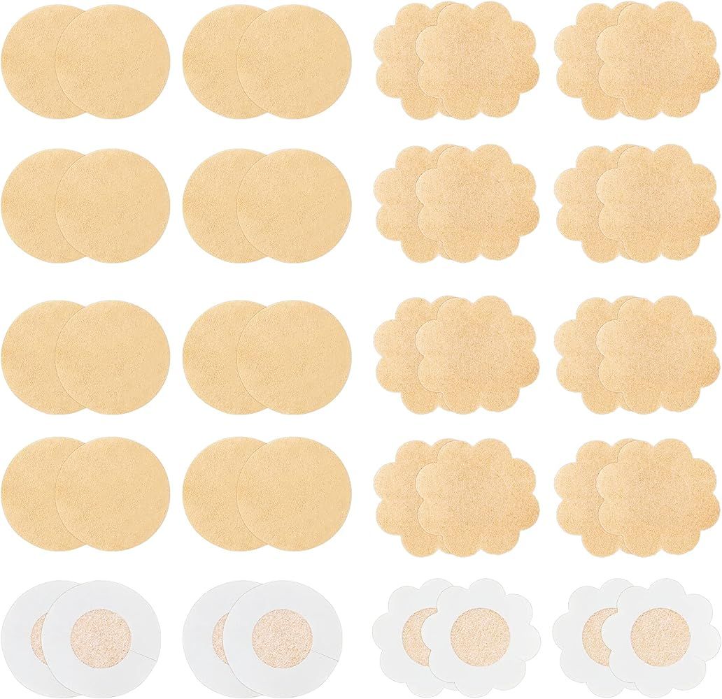 40 Pieces nipple covers disposable nipple Pasties nipple Petals | Amazon (US)