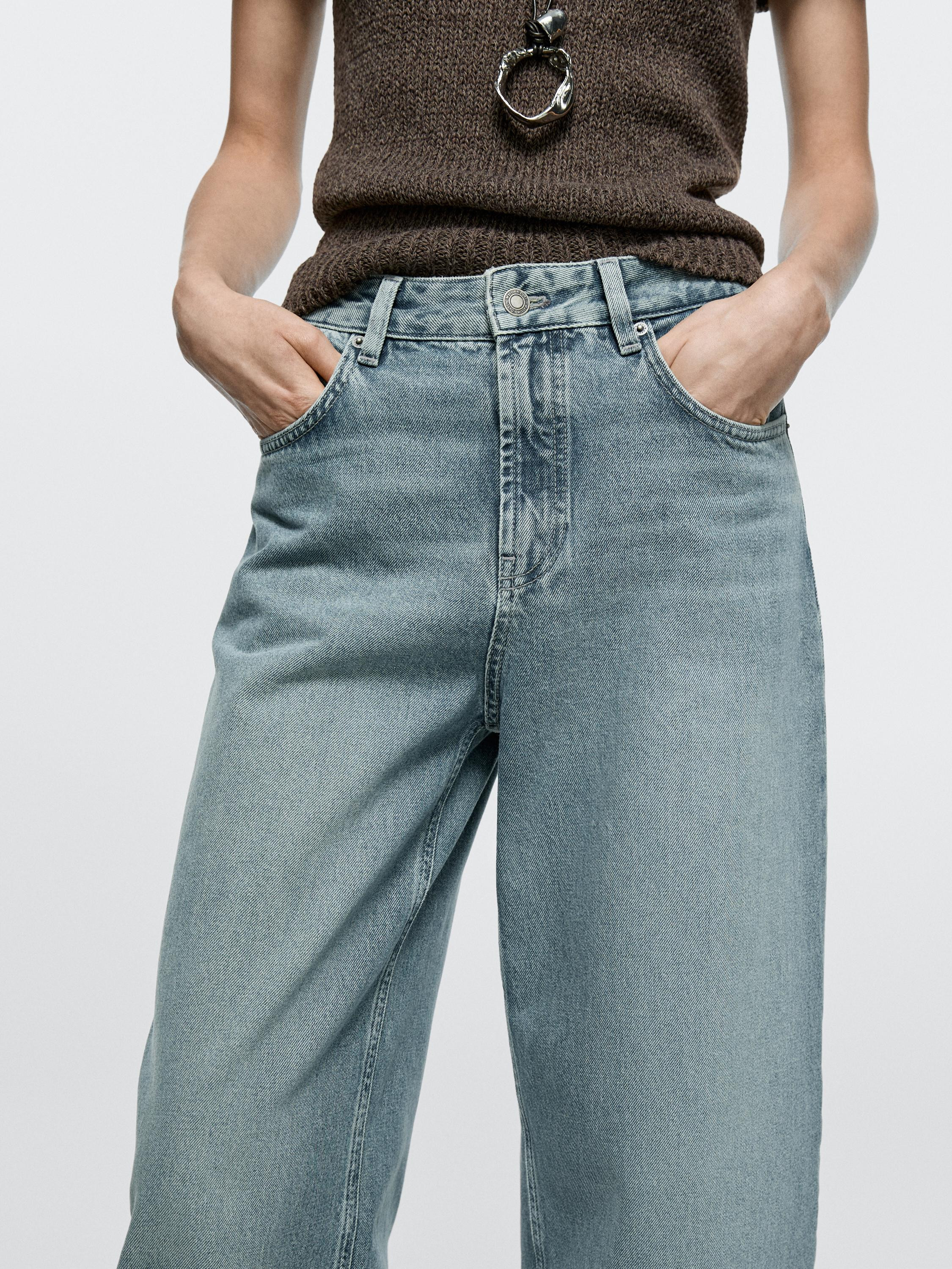 High-waist barrel fit jeans | Massimo Dutti UK