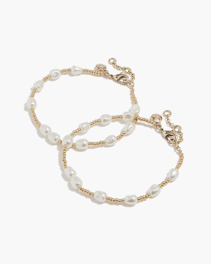 Pearl and bead bracelet | J.Crew Factory