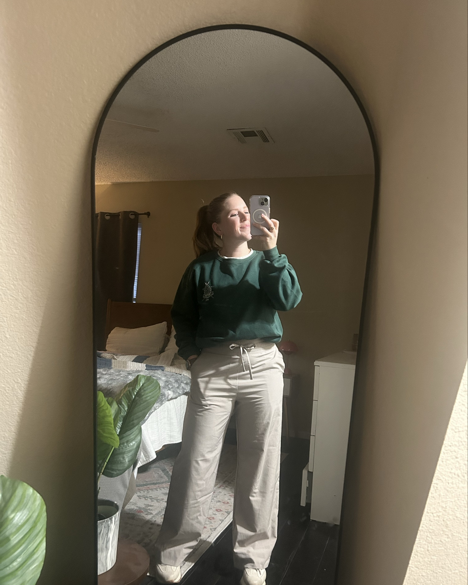 Pants linked!! Other colors available. I couldn't find the link to my sweatshirt so I'm linking a similar one .