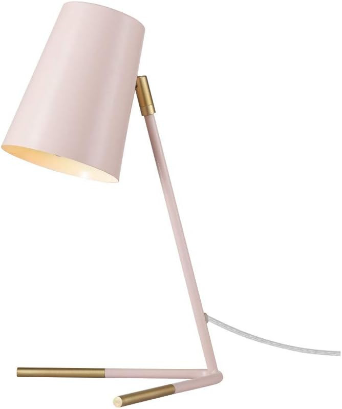 Globe Electric 67338 Novogratz x Globe Dobby 16" Desk Lamp, Matte Rose, Matte Gold Legs, Clear Co... | Amazon (US)