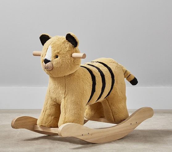 Tiger Plush Nursery Rocker | Pottery Barn Kids