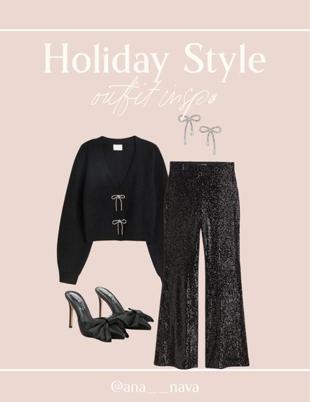Holiday Party Outfit ✨
NYE Outfit, Sequins Pants, Christmas Outfit 

#LTKSeasonal #LTKHoliday