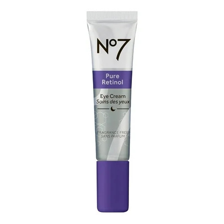 No7 Pure Retinol Eye Cream with Collagen Peptides & Shea Butter Fragrance Free 0.5 oz | Walmart (US)