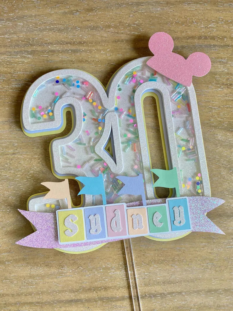 Happiest Birthday on Earth Shaker Cake Topper | Birthday Party Decor | Confetti - Etsy | Etsy (US)
