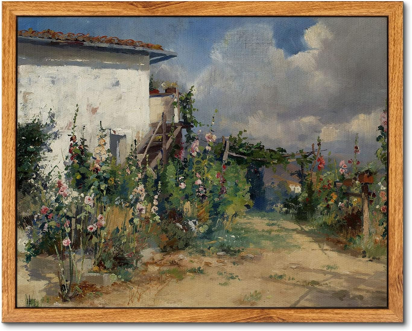 ARPEOTCY Framed Canvas Print Wall Art, Vintage Landscape Wall Art, Natural Scenery Vintage Wall D... | Amazon (US)