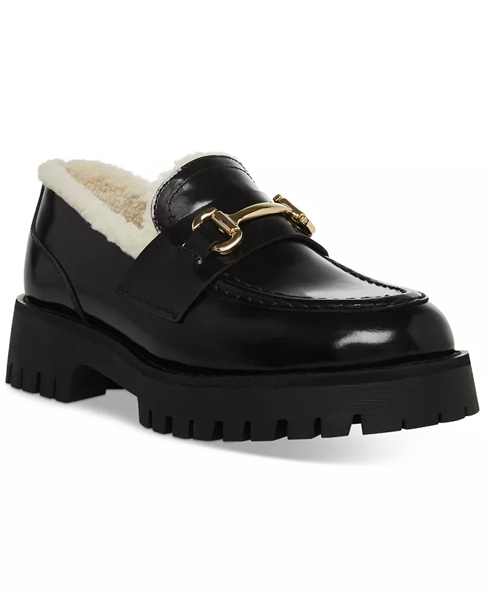 Steve Madden Women's Lando-F Tailored Lug-Sole Bit Loafer Flats & Reviews - Flats & Loafers - Sho... | Macys (US)