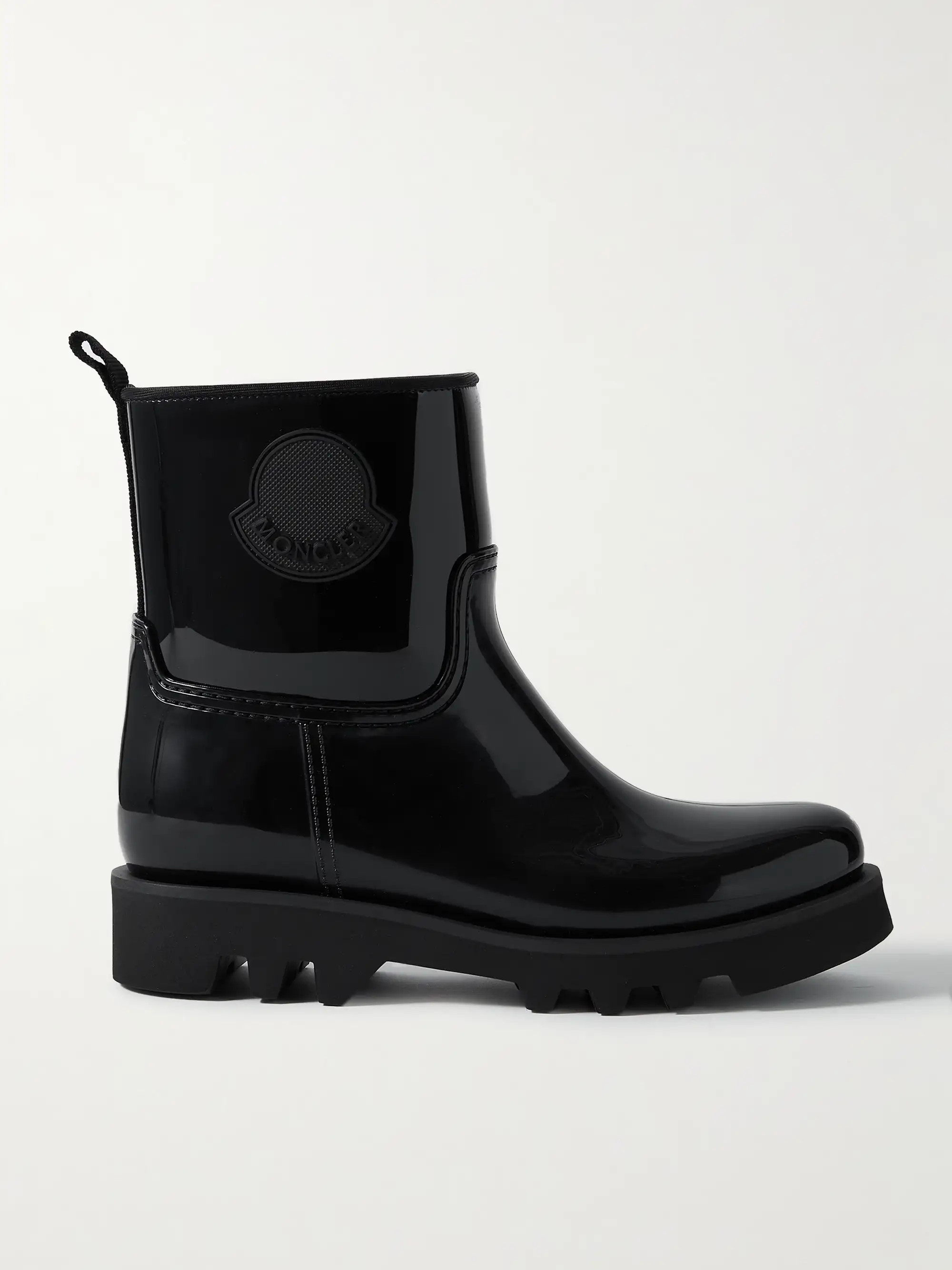Ginette logo-appliquéd glossed-rubber rain boots | NET-A-PORTER APAC