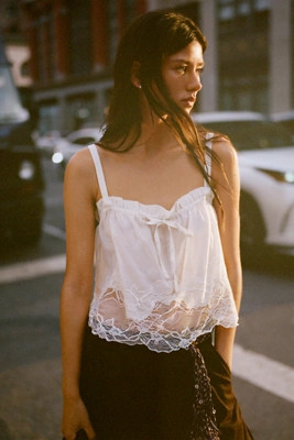 By Anthropologie Sheer Lace Cami | Anthropologie (US)