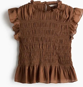 H&M Smocked Peplum Top | Nordstrom | Nordstrom