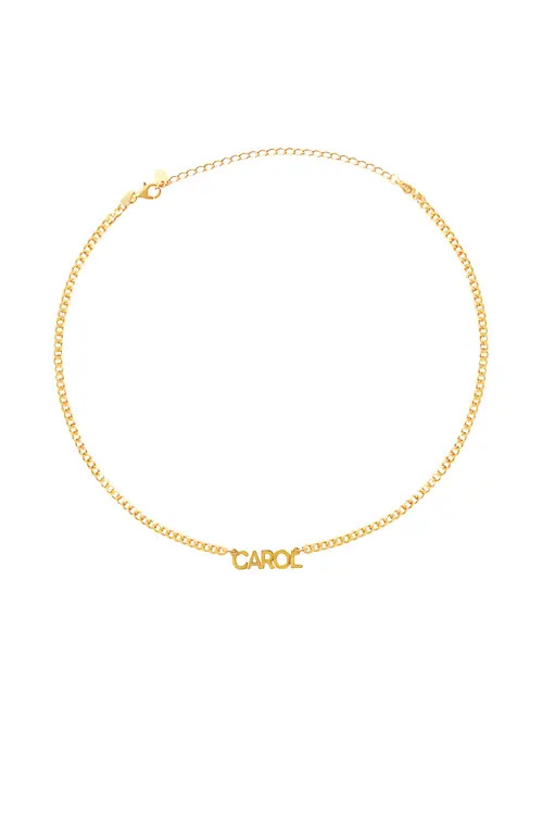 The M Jewelers Nameplate Choker Necklace in Gold at Nordstrom | Nordstrom
