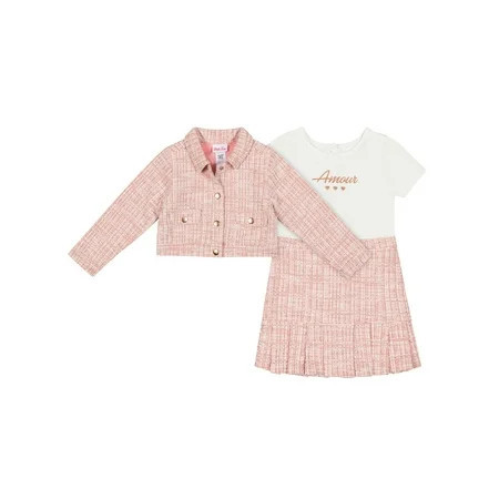 Little Lass Toddler Girls 2-Piece Dress and Jacket Set, Sizes 2T-4T | Walmart (US)