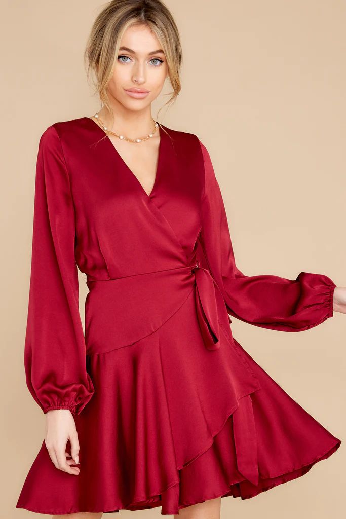 Dancing With You Wine Dress | Red Dress 