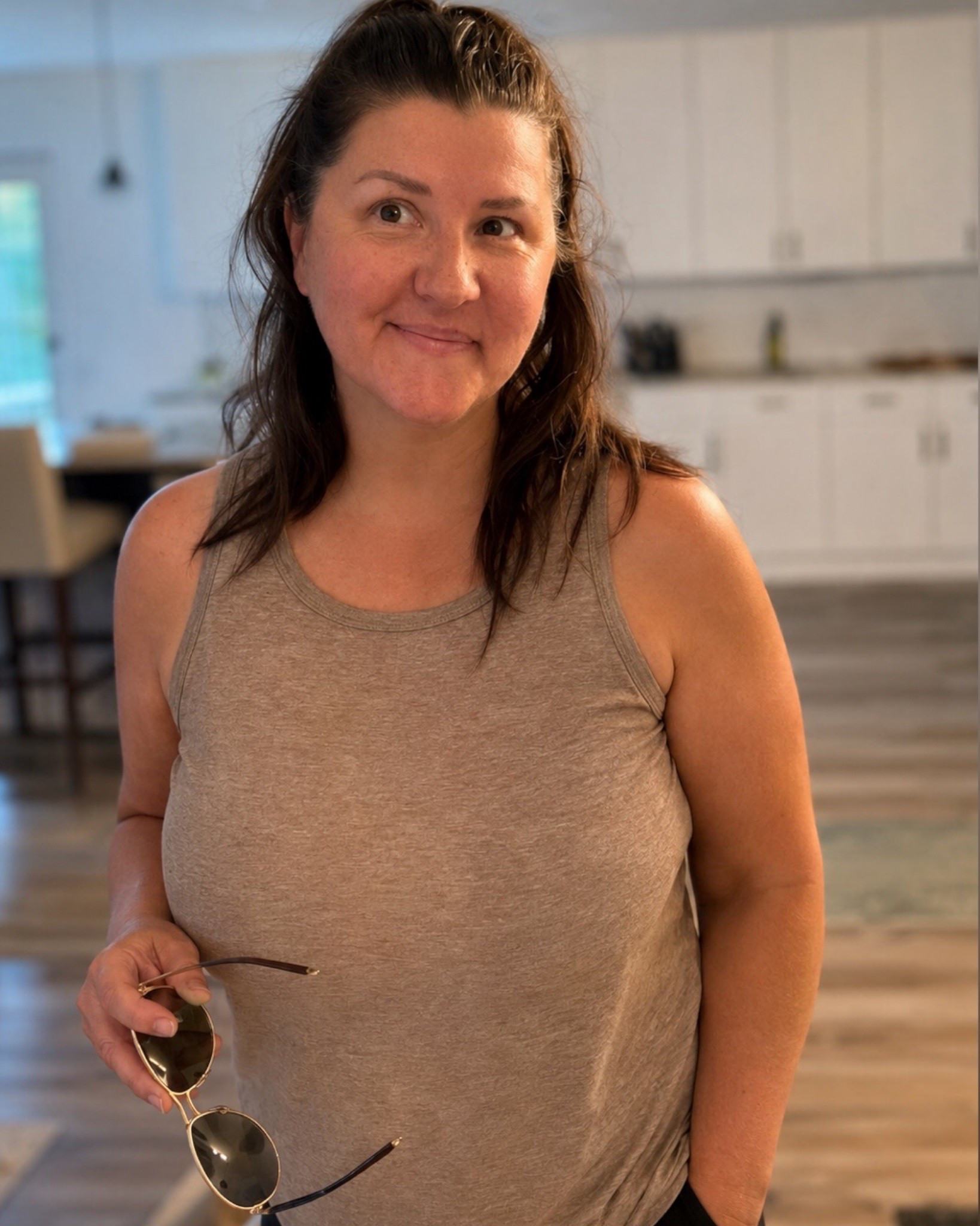 My favorite kind of basic 🤎 Affordable, comfy tanks that are perfect for everyday wear! 
Easy to throw on with leggings, shorts or jeans + so good for layering. 🙌🏼

#LTKActive #LTKOver40 #LTKMidsize