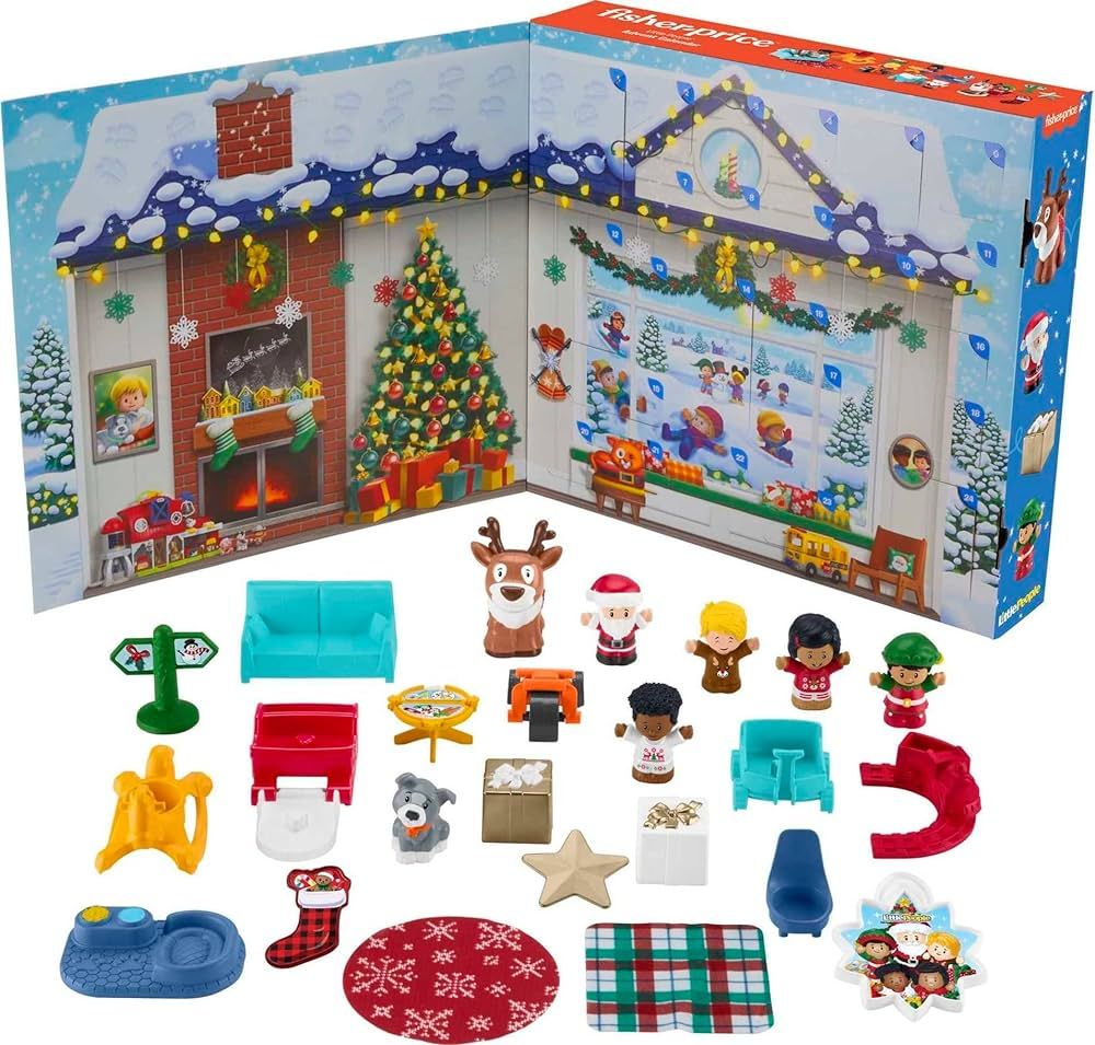 Fisher-Price Little People Advent Calendar, Christmas playset, 24 toys for pretend play, gift for... | Amazon (US)
