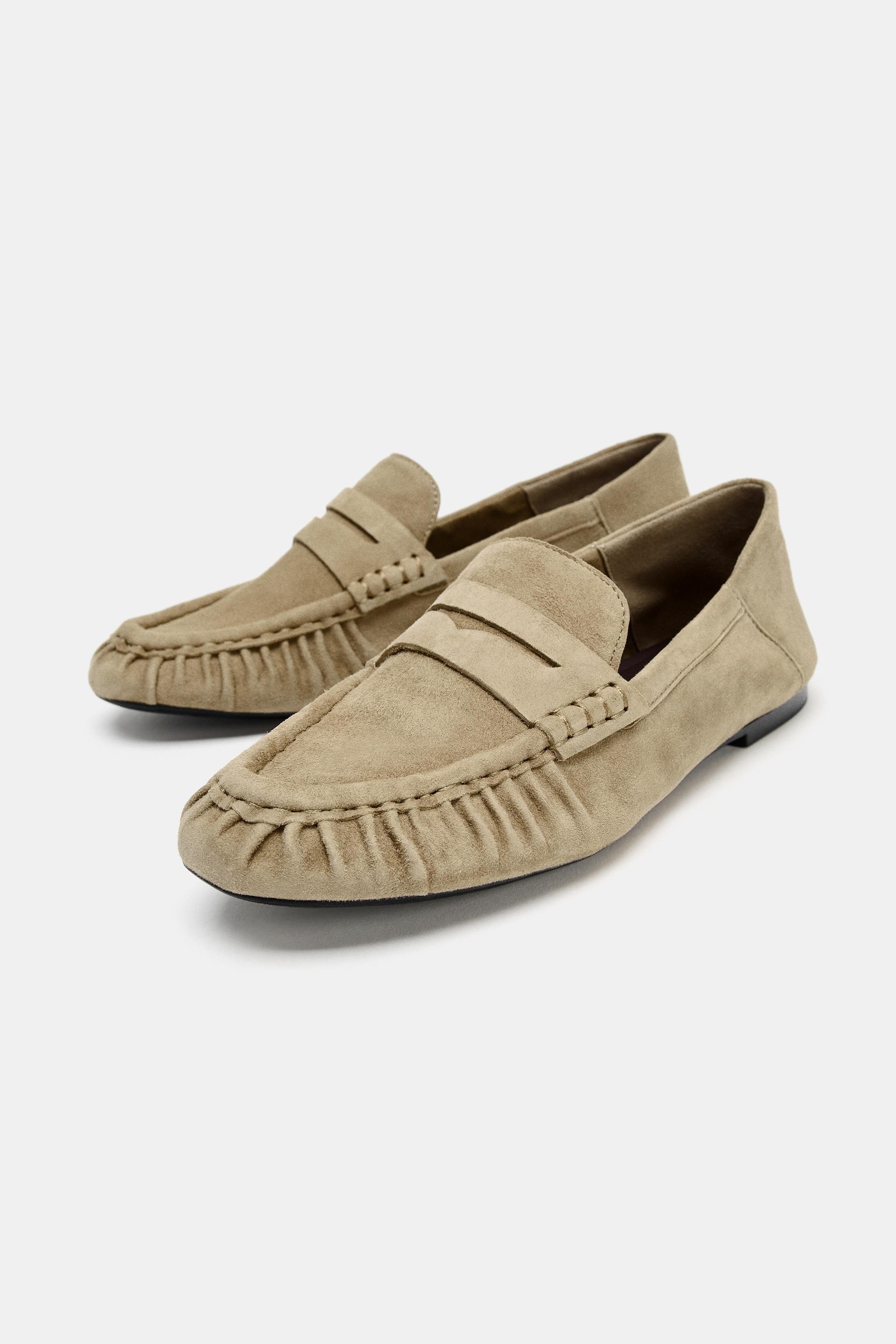 SUEDE SOFT LOAFERS | Zara US