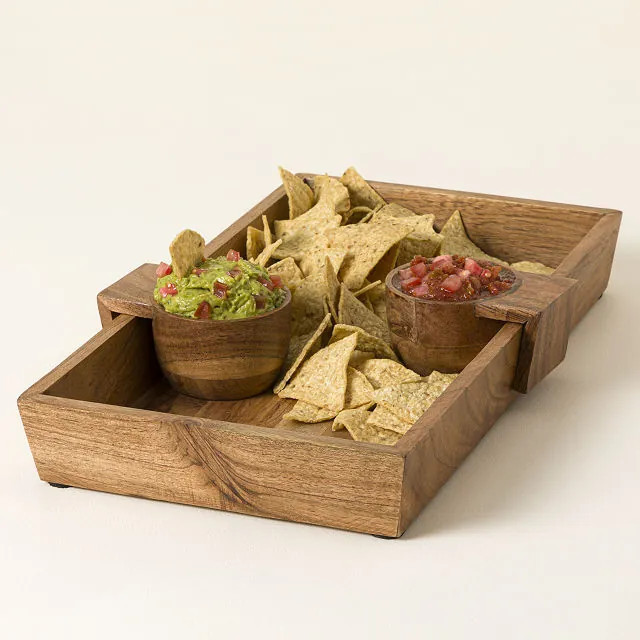 Convertible Chip & Dip Snack Server | UncommonGoods