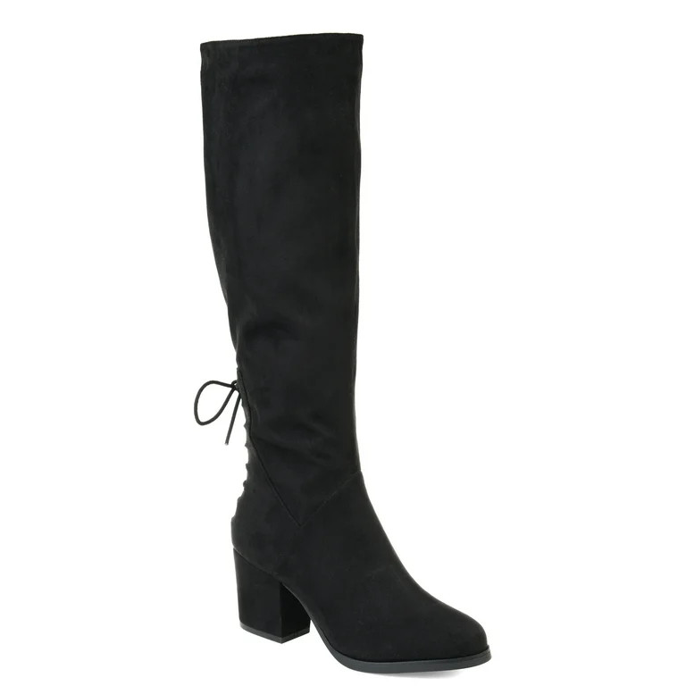 Brinley Co. Women's Wide Calf Knee-high Heeled Boot | Walmart (US)