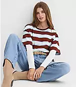 Striped Jersey Modern Tee | LOFT