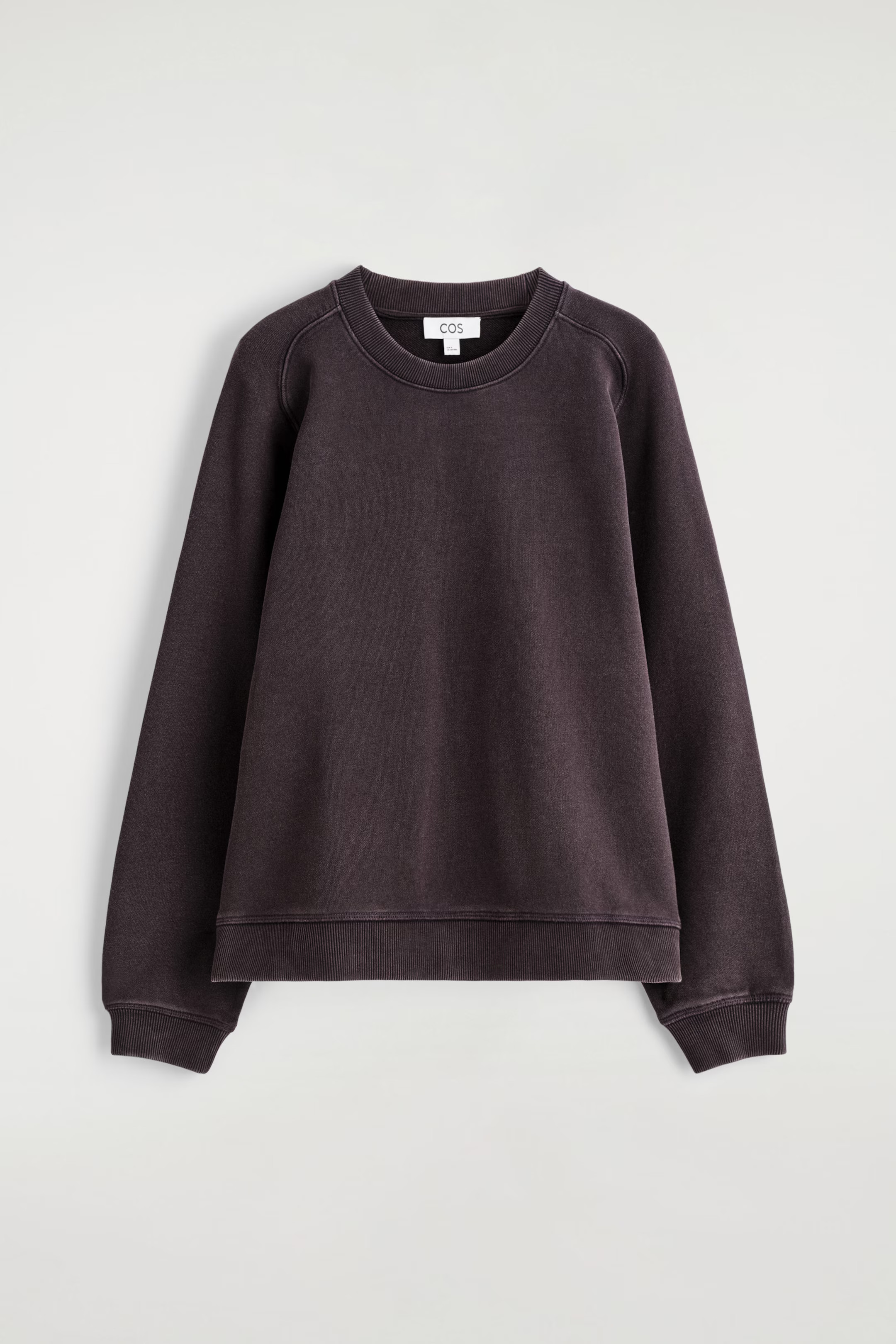 COTTON SWEATSHIRT - DARK PURPLE | COS GB | COS UK