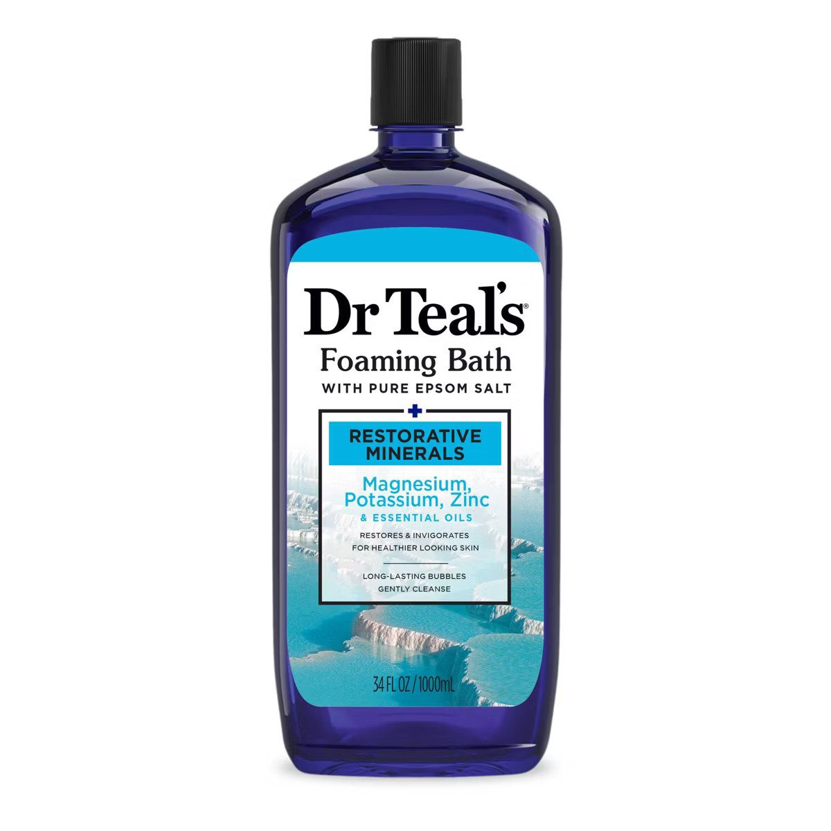 Dr Teal's Foaming Bath with Pure Epsom Salt, Restorative Minerals with Magnesium, Potassium & Zin... | Target