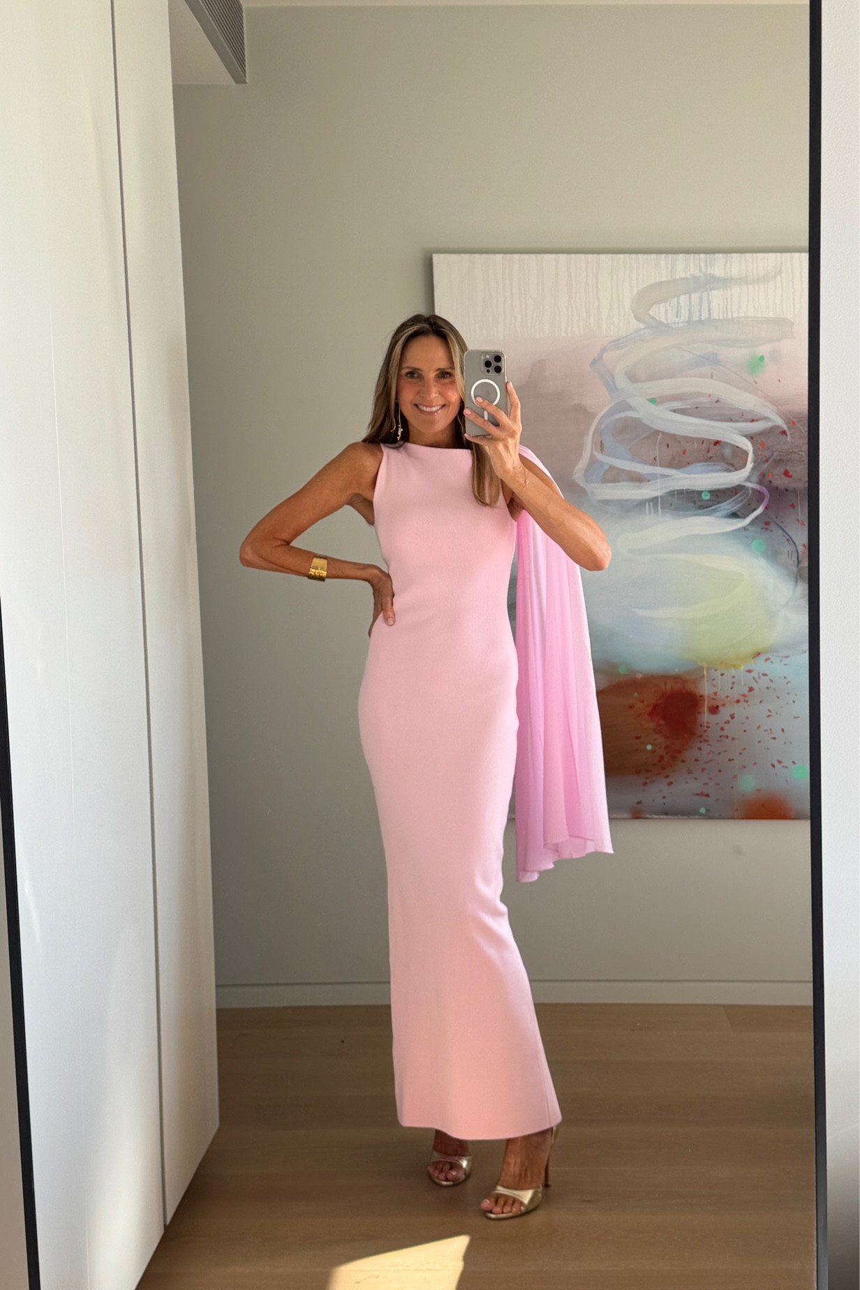 The most insane simple but elevated pink crepe knit from Meshki. Obsessed with the cape detailing on the shoulder 🩷

#LTKwedding #LTKpartywear #LTKdresses