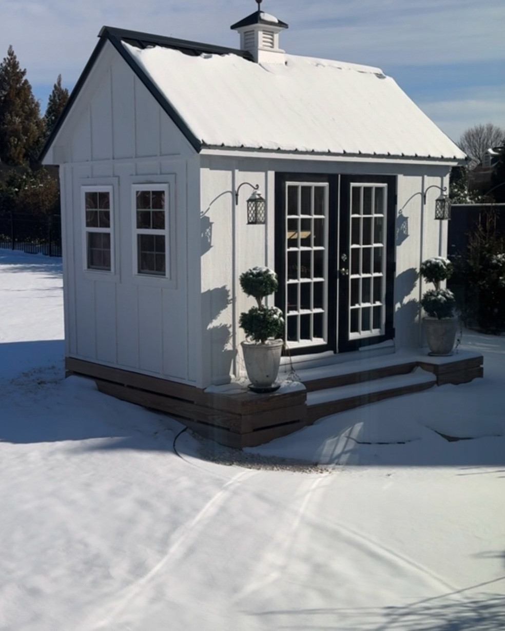 She Shed and garden details!! I’m dreaming of the days when I can roam my garden with sunshine streaming down☀️

Faux Boxwoods, solar lanterns, iron hooks, cupola, weathervane, raised garden beds, arbors, iron plant stand, glass candle holders, copper hose container



#LTKSeasonal #LTKstorytime #LTKHome