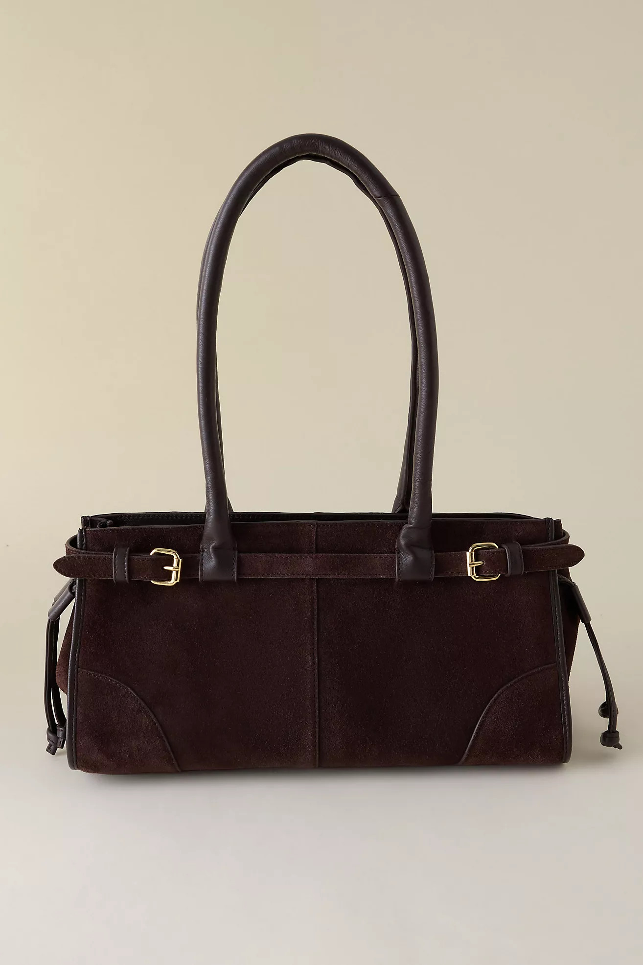 By Anthropologie East West Suede Buckle Bag | Anthropologie (UK)