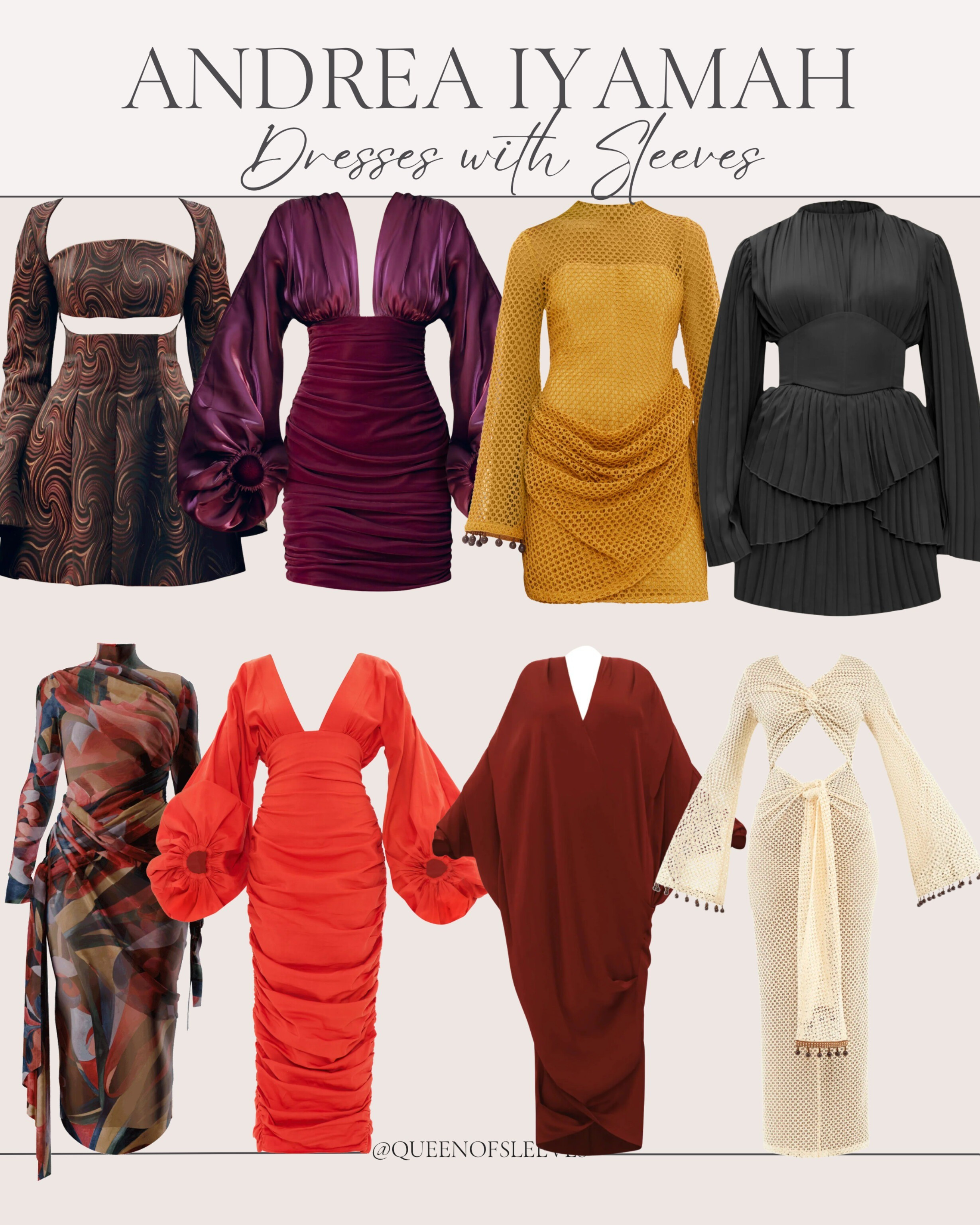 Statement silhouettes with sleeves that steal the spotlight ✨ These Andrea Iyamah dresses are perfect for weddings, vacations, and special events.Andrea Iyamah dresses / dresses with sleeves / statement sleeve dresses / luxury occasion dresses / wedding guest dresses / vacation dresses / resort wear dresses / bold color dresses / ruched dresses / midi and mini dresses / elevated event style / designer dresses for women

#LTKootd #LTKMidsize #LTKSaleAlert