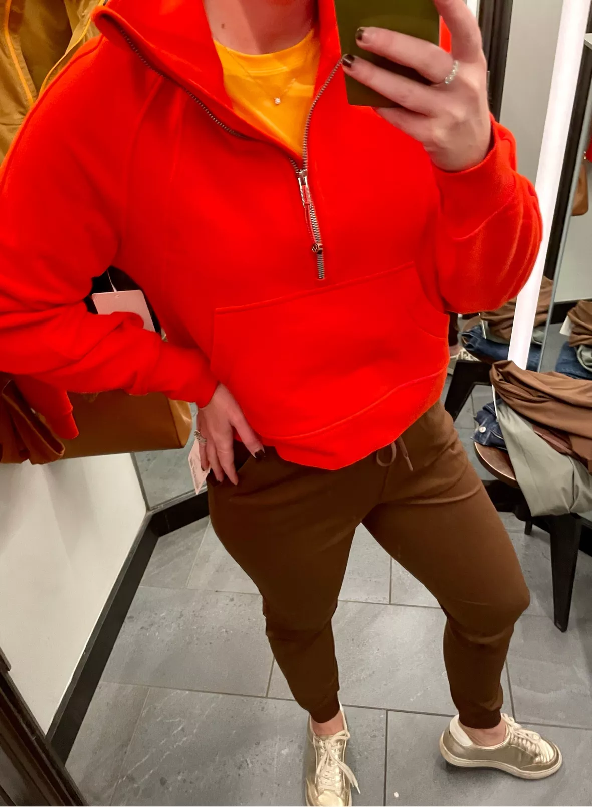 Orange Theory Fitness LuluLemon scuba sweatshirt