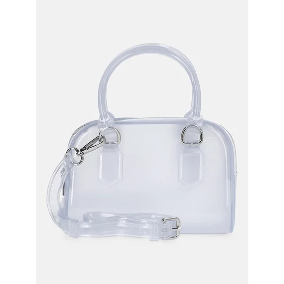No Boundaries Women's Jelly Top Handle Mini Bag, Clear - Walmart.com | Walmart (US)